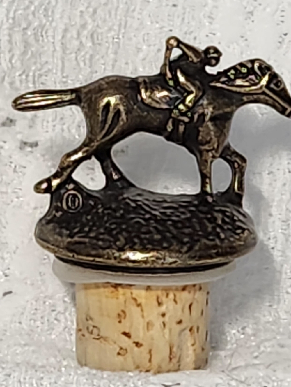 Bottle Stopper Blantons Bourbon - Letter O, Horse And Jockey Collectible